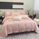 elvesmall High-end 100% Cotton Bedding Set King Size Simple White Duvet Cover Set 220x240 Simple Soft Skin Friendly Comforter Bedding Sets