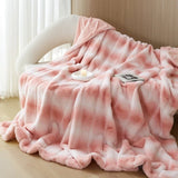 elvesmall  Faux Fur winter Blanket for Christmas Microfiber bedding bed cover bed linen plush sofa blankets Bedspread bed plaid sofa cover