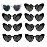 elvesmall Heart Shaped Sunglasses for Women Retro Cat Eye Sunglasses Wedding Engagement Decoration Shopping Traveling Party Accessories