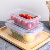 elvesmall Sealed Food Storage Plastic Containers Food Keeper Boxes Fruit and Vegetables Airtight Fresh Watertight Kitchen Items for Home