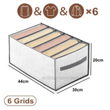 elvesmall Closets Clothes Organizer Pants Jeans Storage Box Cabinet Drawer Organizer Underwear Socks T-Shirt Wardrobe Storage Organizers