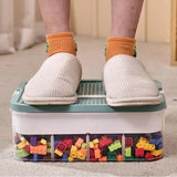 elvesmall  Lego Organizer Box Children's Toy Storage Box Lego Sorting Storage Box Building Block Classification Boxcase Kid Toy Organizer