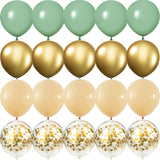 elvesmall green Birthday Party golden Balloons Baby Shower Metallic confetti Wedding Anniversaire Mariage Globos Decorations