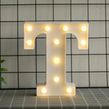 elvesmall  Creative DIY Luminous LED Letter Lights 26 English Alphabet Light for Holiday Home Wedding Birthday Christmas Party Decorations