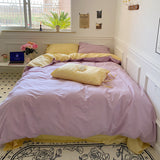 elvesmall Pastel Pillowcase With Ties Bedding Set