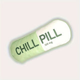 Chill Pill Pillow - Decorative Chill Pillows For Preppy Room Decor - Funny Cushions, Seat Cushions, Footrests, Birthday Gifts For Teacher, Doctor, Nurse, Lawyer Student, Best Friend, Sister