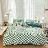 elvesmall Small Checker Bedding Duvet Cover Set