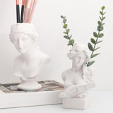 elvesmall Ancient Bust Ceramic Vase