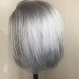 Peruvian Hair 13x4 Ombre Blonde Short Bob Pixie Cut Wigs For Women 180 Density Blonde Lace Front Wig Transparent Lace Synthetic Wig