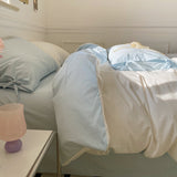 elvesmall Pastel Pillowcase With Ties Bedding Set