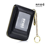 Premium RFID Blocking Card Holder Wallet - Secure Zip Around Design with Multiple Compartments for Easy Organization - Stylish Casual Style for Everyday Use