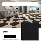 Square Self-Adhesive Carpet Tiles for Office and Home, Non-Slip Foam Backed Polyester Area Rugs, Machine Made, Solid Pattern - Perfect for Room, Office, and Porch Decor (Pack of Multiple Pieces)