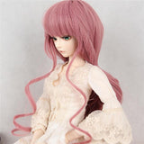 elvesmall Wig Pink Curly Hair For 8-9 inch 22cm-24cm 1/3 BJD SD Doll