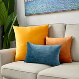 Pack of 3 throw pillows (with inserts) in 3 different sizes. PREMIUM MATERIAL The throw pillow cases are soft, durable on both sides. Super comfortable, skin-friendly, and wear-resistant. HIGH QUALITY Invisible and hidden zipper is sewed with neat stitche