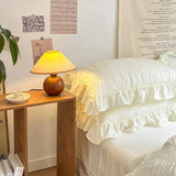 elvesmall Chic Girl Ruffle Bedding Set