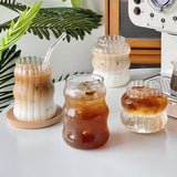 elvesmall Cold Coffee Retro Glass Cup