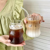 elvesmall Cold Coffee Retro Glass Cup