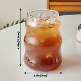 elvesmall Cold Coffee Retro Glass Cup