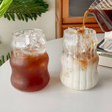 elvesmall Cold Coffee Retro Glass Cup