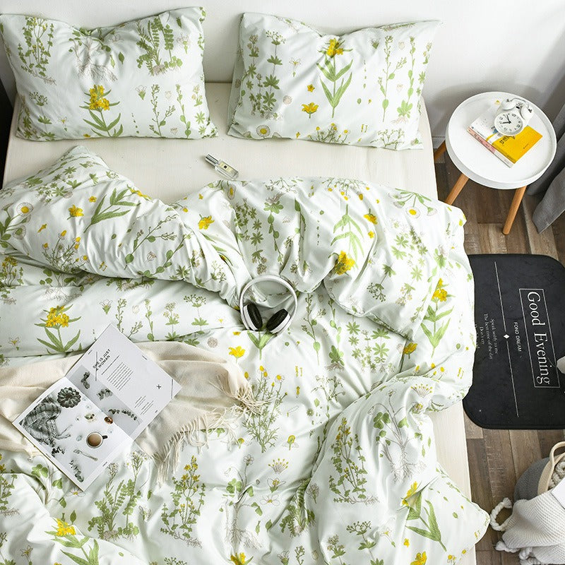 elvesmall Village Flowers Bedding Set