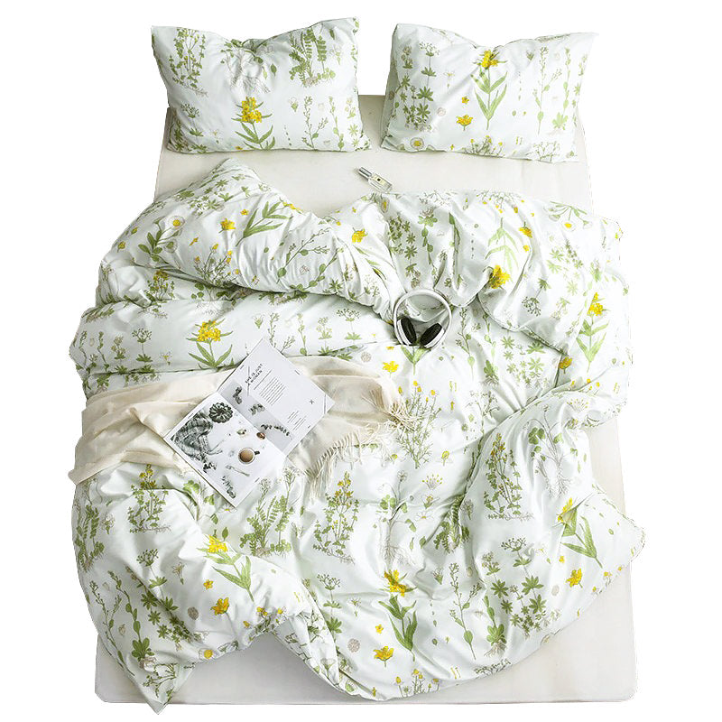 elvesmall Village Flowers Bedding Set