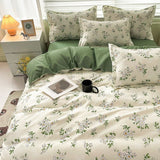 elvesmall Vintage Chamomile Flower Bedding Set