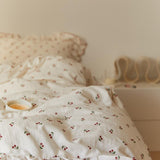 elvesmall Cottagecore Ruffled Cozy Bedsheet Set
