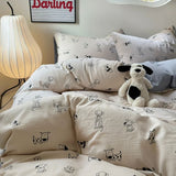 elvesmall Little Puppy Print Bedding Set