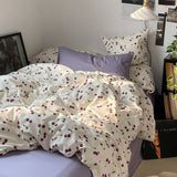 elvesmall Purple Cherries Bedding Set