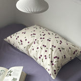 elvesmall Purple Cherries Bedding Set