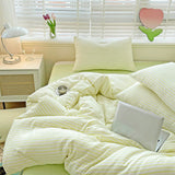elvesmall Cozy Striped Bedding Set