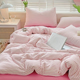elvesmall Cozy Striped Bedding Set
