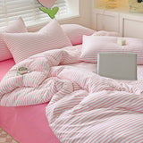 elvesmall Cozy Striped Bedding Set