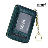 Premium RFID Blocking Card Holder Wallet - Secure Zip Around Design with Multiple Compartments for Easy Organization - Stylish Casual Style for Everyday Use