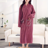 Ultra-Soft Microfiber Bathrobe With Pineapple Pattern - Quick-Dry, Lint-Free, Easy-Wear Design For Home & Hotel Use