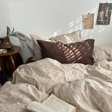 elvesmall Dark Academia Vintage Brown Bedding Set