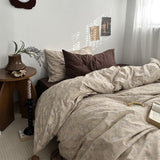 elvesmall Dark Academia Vintage Brown Bedding Set