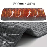 Electric Heating Pad 12"x24" For Back Pain Relife, Cramps, Neck And Shoulder, Moist/Dry Heat Therapy With Auto Shut Off Heating Pads, Holiday Christmas Gifts For Women Men Mom Dad, Gray