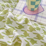 elvesmall Dogtooth Check Korean Bedding Set 2.0