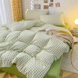 elvesmall Dogtooth Check Korean Bedding Set 2.0