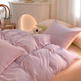 elvesmall Dusty Pastel Shades Cotton Bedding Set