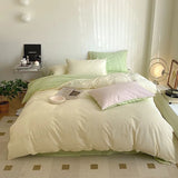 elvesmall Dusty Pastel Shades Cotton Bedding Set