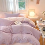 elvesmall Dusty Pastel Shades Cotton Bedding Set