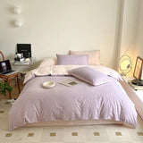 elvesmall Dusty Pastel Shades Cotton Bedding Set