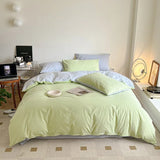 elvesmall Dusty Pastel Shades Cotton Bedding Set
