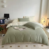 elvesmall Dusty Pastel Shades Cotton Bedding Set