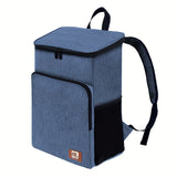 Insulated Cooler Backpack - Leakproof, Soft-Sided, and Waterproof with Built-in Bottle Opener - Perfect for Travel, Camping, Work, Picnic, and Beach Days