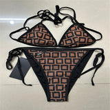 Hot Selling Bikini Women Fashion Swimwear IN Stock Swimsuit Bandage Sexy Bathing Suits Sexy pad Tow-piece 5 Styles