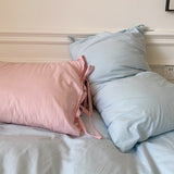 elvesmall Pastel Pillowcase With Ties Bedding Set