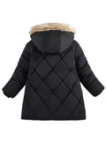 Stylish Boys' Warm Thick Hooded Jacket - Soft Fleece Lining, Zip-Up Closure, Patched Design, Water-Resistant, Windproof, and Breathable - Perfect for Winter Outdoor Activities, As a Thoughtful Gift